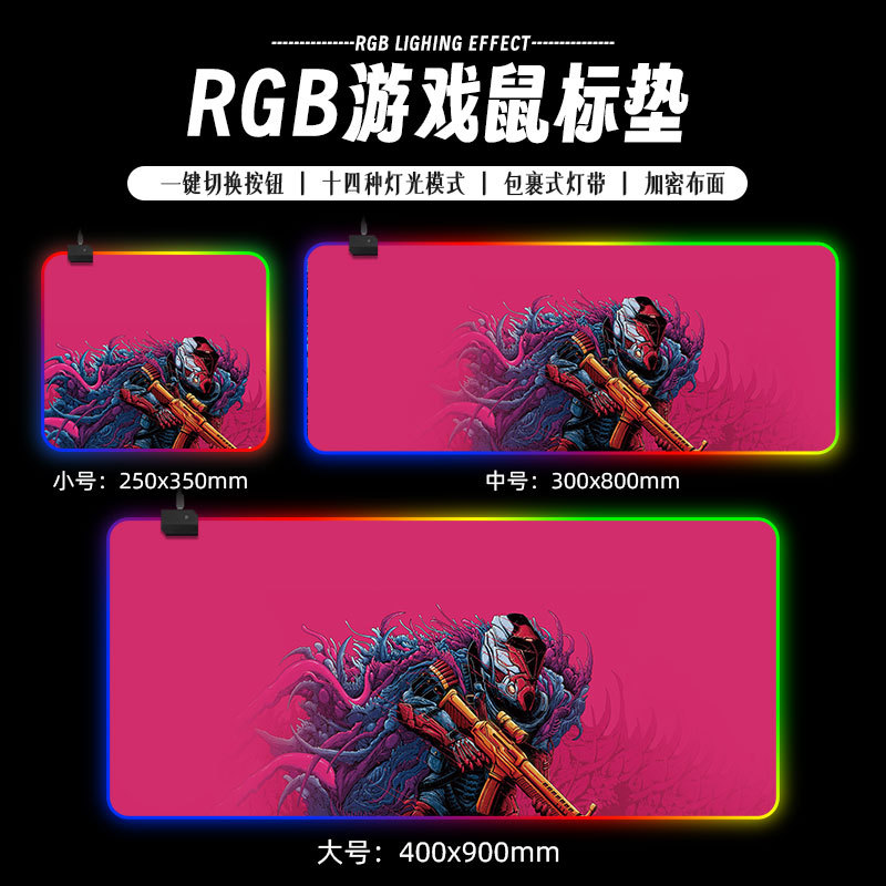 Alfombrilla de Ratón RGB – Mouse Pad Gamer con Memoria de Apagado