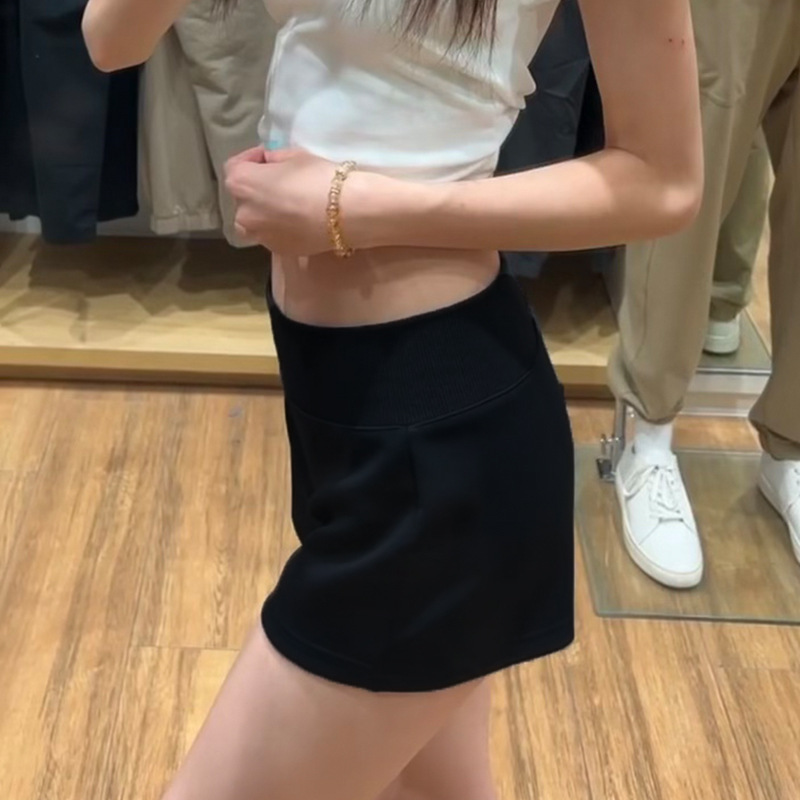 灰色韩版短裤女夏季薄款松弛感低腰辣妹a字外穿休闲运动五分裤子|undefined