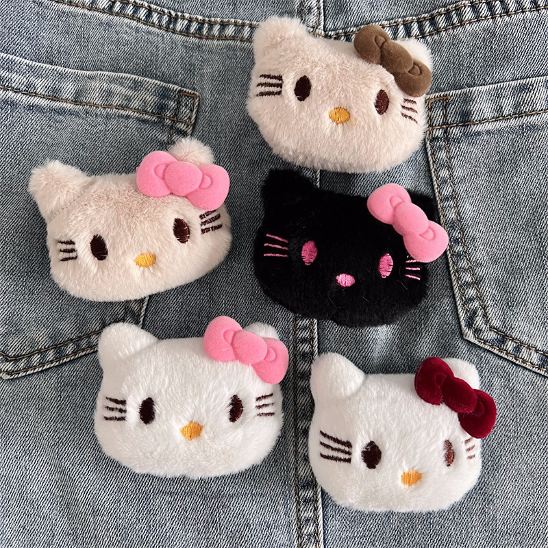樹脂製の蝶結びハローキティぬいぐるみアクセサリー漫画人形ブローチDIY服バッグ靴ヘアアクセサリー材料|undefined