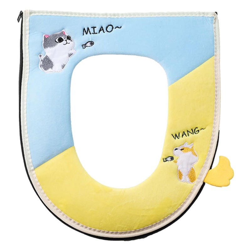 Cojín del asiento del inodoro del hogar Four Seasons Universal cubierta del inodoro gran invierno engrosada cojín del asiento del inodoro cojín