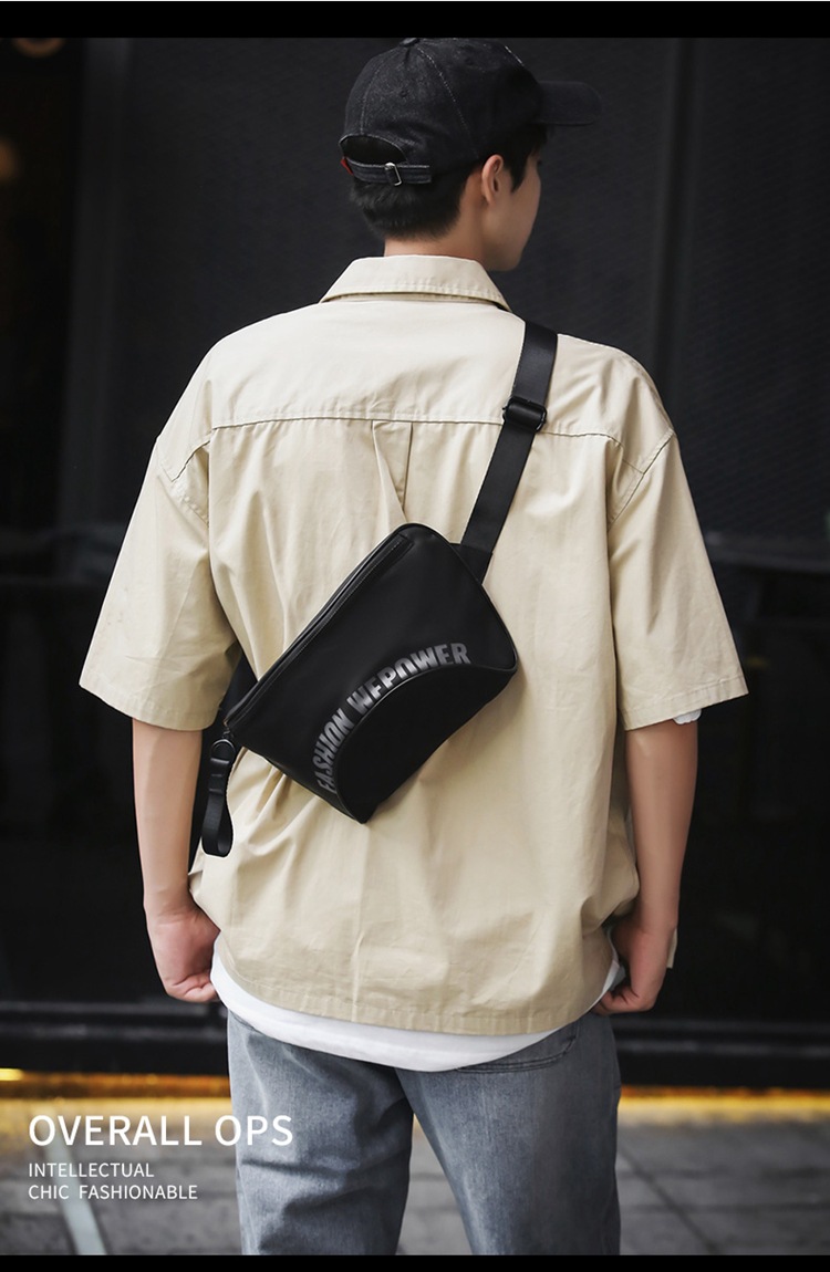 New casual work function crossbody bag tide personalized male chest bag large capacity shoulder bag sports cycling waist bag_voghion.com