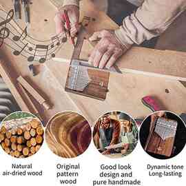 1套 颜色：图片色 材质：木 金属 拇指钢琴适合成人和儿童,表演级