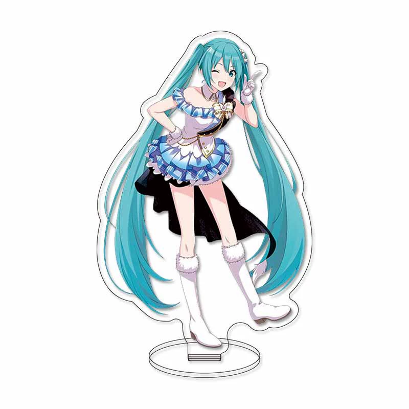 Акриловая фигурка Hatsune Miku Miku Snow, 15 см, HD-печать, подарок на день рождения
