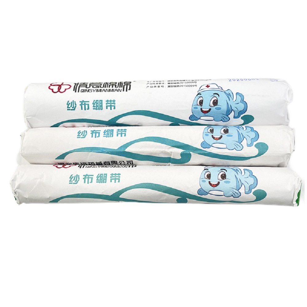 Medical disposable gauze bandage, roller-loaded absorbent cotton, sterilized household wound cleaning treatment 3m, 5m, 6m 5