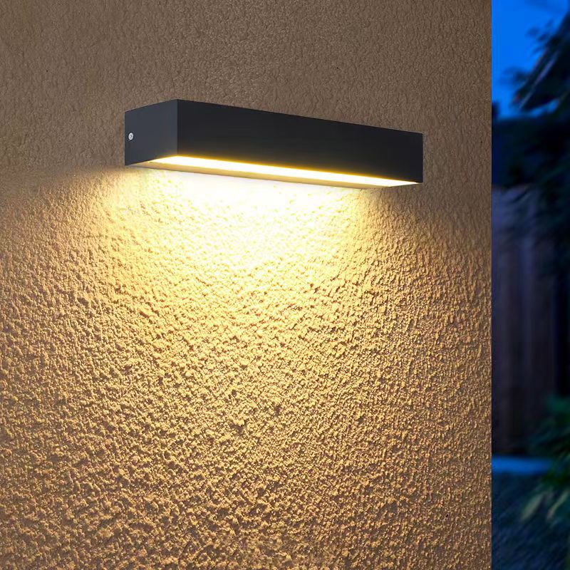 Aluminum long strip outdoor waterproof wall lamp courtyard villa door lamp entrance door lamp shop door lamp