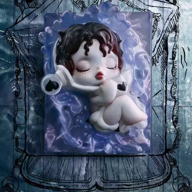 Фигурка в слепой коробке (POP MART) Bubble Mate Skullpanda — коллекционная настольная, ассорти 12+1