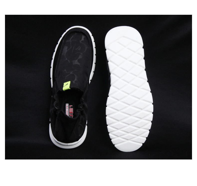 Herr loafers canvas skor lättvikt bekväma slip-ons_voghion.com