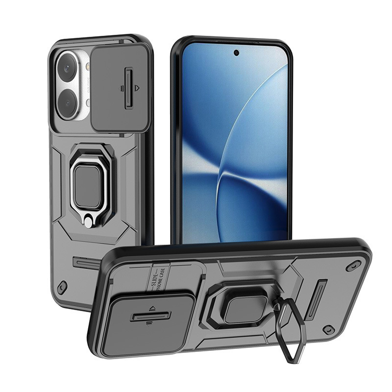 Suitable for Xiaomi Redmi Turbo5Max Battle Bear Phone Case and Redmi Turbo4Pro Sliding Window Stand Protective Cover