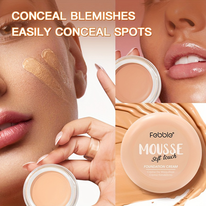 USHAS European and American Cross-border spot mousse base crema delicada impermeable corrector hidratante de larga duración FS446A B