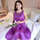 Women's Pajamas, Feminine Lace Summer Suspenders, New Loose Fat Girl Summer Ice Silk Nightgown, Home Clothes