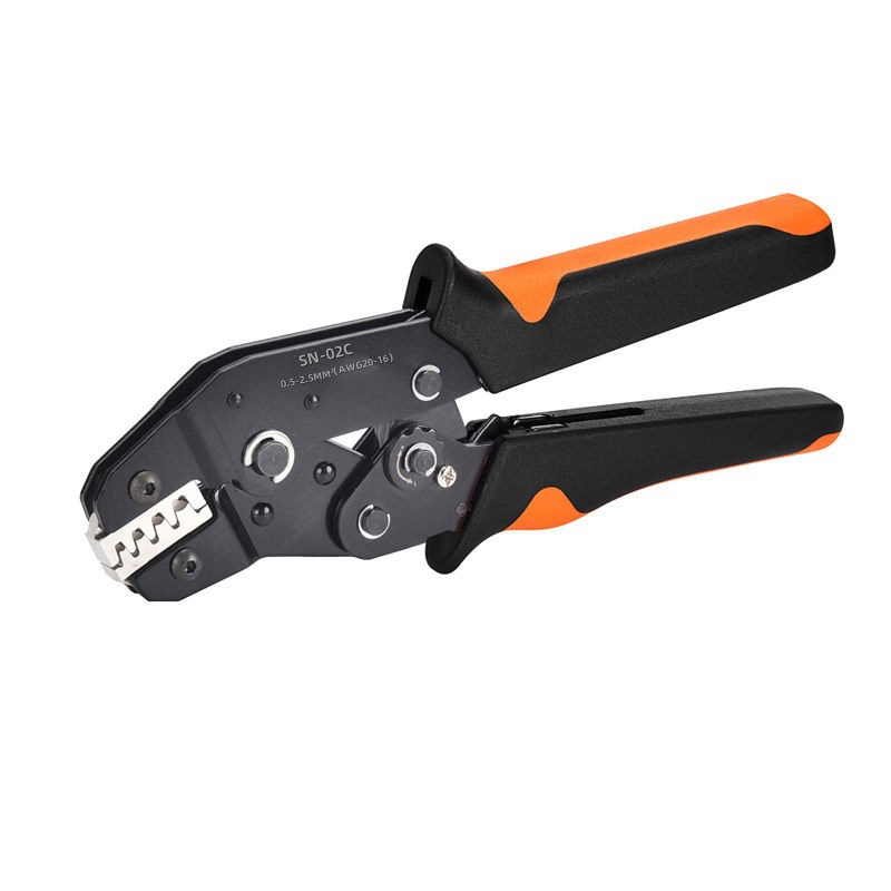 Serie SN 48B/58B/02C alicates de engarzamiento tipo trinquete abrazadera de terminal prensado en frío alicates de engarzamiento de terminal desnudo
