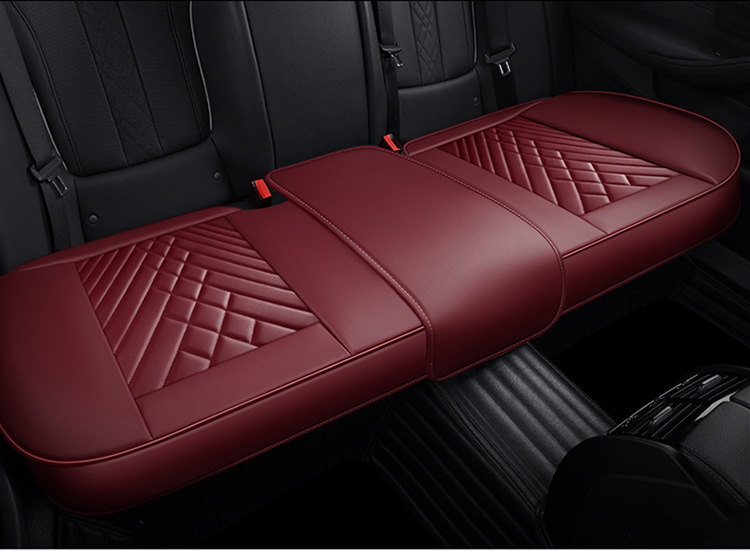 Cross-border delivery Napa leather car cushion four seasons universal breathable seat cushion non-slip three-piece set single seat fully surrounded