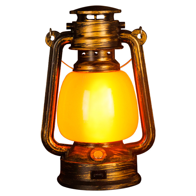 kamp lambası atmosfer lambası alev kamp lambası çadır retro fener açık taşınabilir lamba hediye_voghion.com