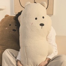 厂家直销泰迪绒大熊抱枕创意沙发床头靠垫毛绒绣花含芯枕异形抱枕