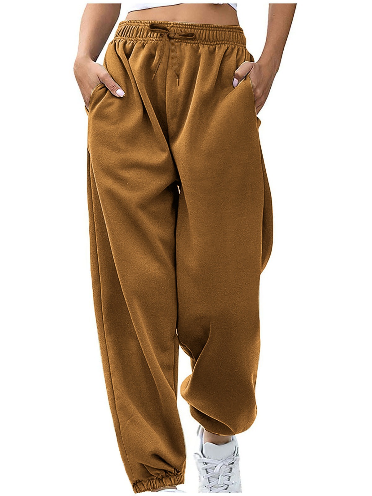 Pantalones Deportivos Térmicos para Mujer Poliéster Holgado