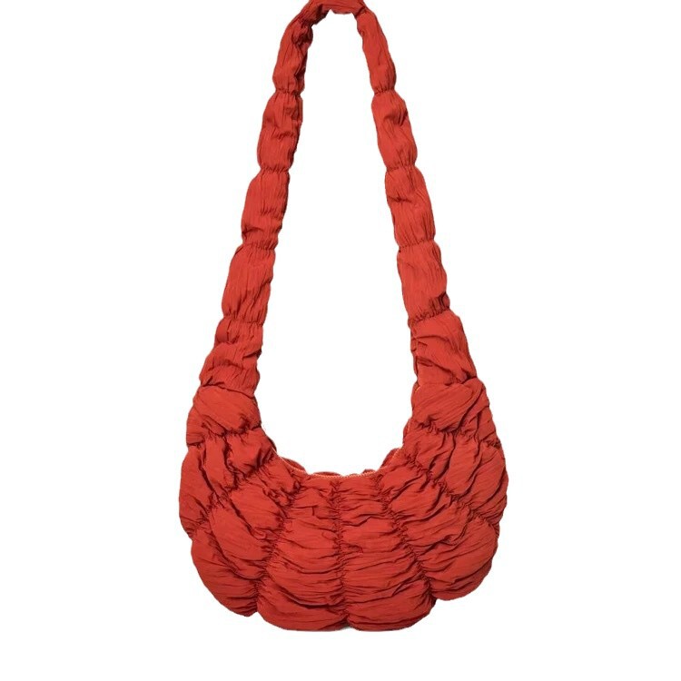 Cos Women's Bag 2024 New Korean-style Portable Ode Cattle Bag Cloud Bag Crossbody Bag All-match Pleated Shoulder Bag