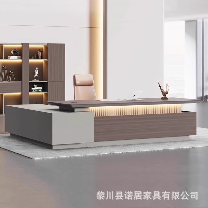 大班オフィス家具、大班デスク、オフィスデスクと椅子のワンストップ購入、モダンでシンプルなボスデスク、プレジデント|undefined