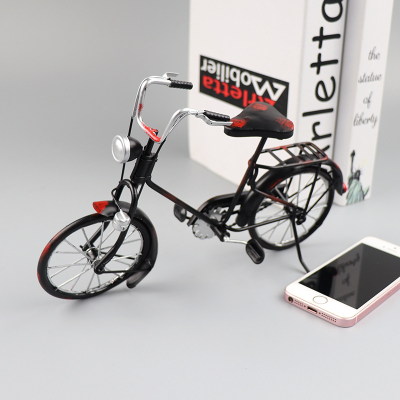 自行车模型摆件仿真单车工艺礼品创意家居桌面装饰小摆设复古风
