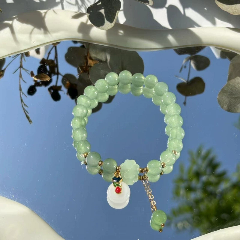 Jingdezhen ceramic bead bracelet, handmade, elastic, gift boxed (OPP)