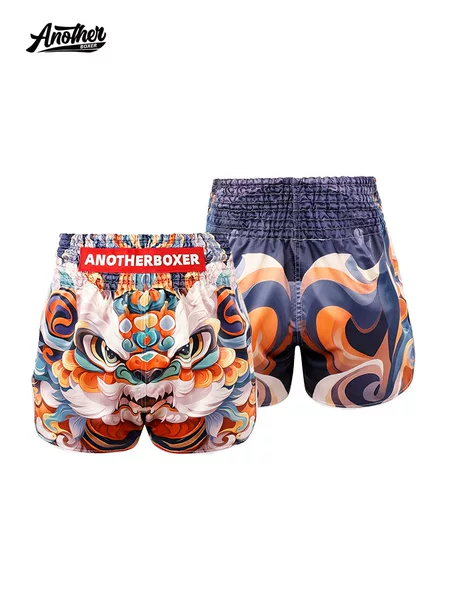 Anotherboxer New Style Lion Dance Fighting Training Pants Men's Professional Ufc Pants Boxing Shorts