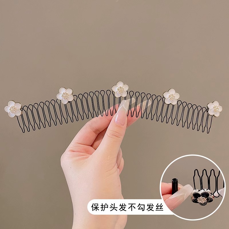 Camellia pin de cabello roto acabado de cabello artefacto invisible pin de cabello para mujeres 2025 nuevo toque de cabello de cabello de cabeza