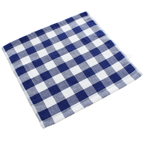 Japanese cotton gauze square towel plaid stripes thickened water-absorbent 34*34 hand towel handkerchief face towel face towel