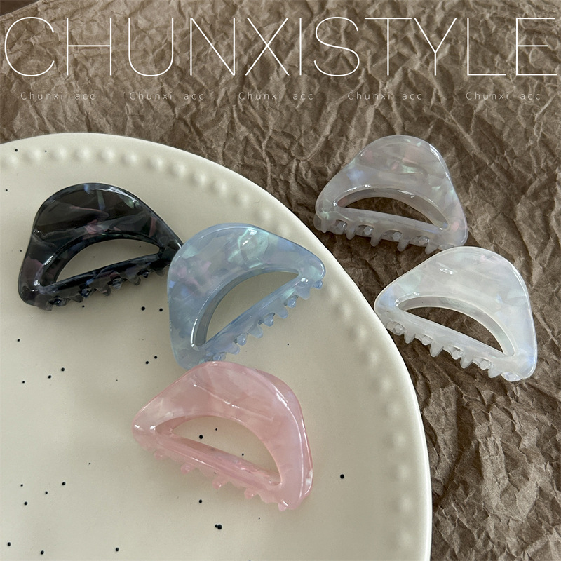 Fashion acetate grip South Korea high-grade ponytail hairpin female temperament back head clip headdress shark clip hairpin