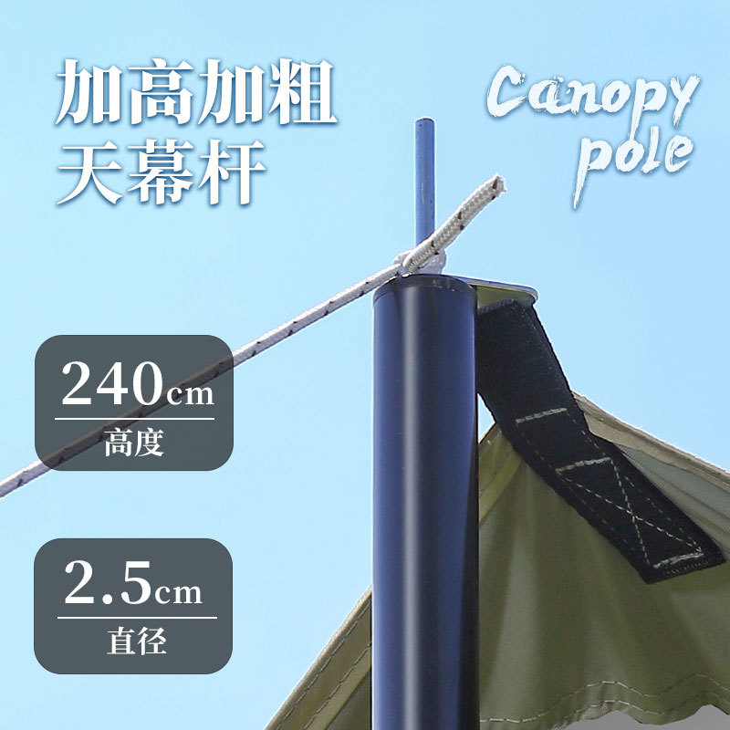 Table Camping al aire libre Camping Picnic Tela de sombrilla cuadrada plateada Protector solar portátil Table cuadrado hexagonal