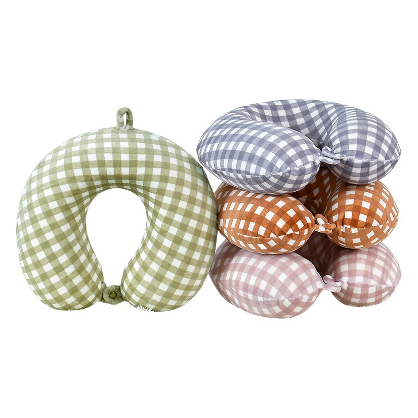 Almohada en Forma de U al por Mayor con Logotipo Personalizable, Almohada para Siesta, Almohada de Viaje para Coche, Almohada de Descanso para Avión, Almohada para Dormir de Lado