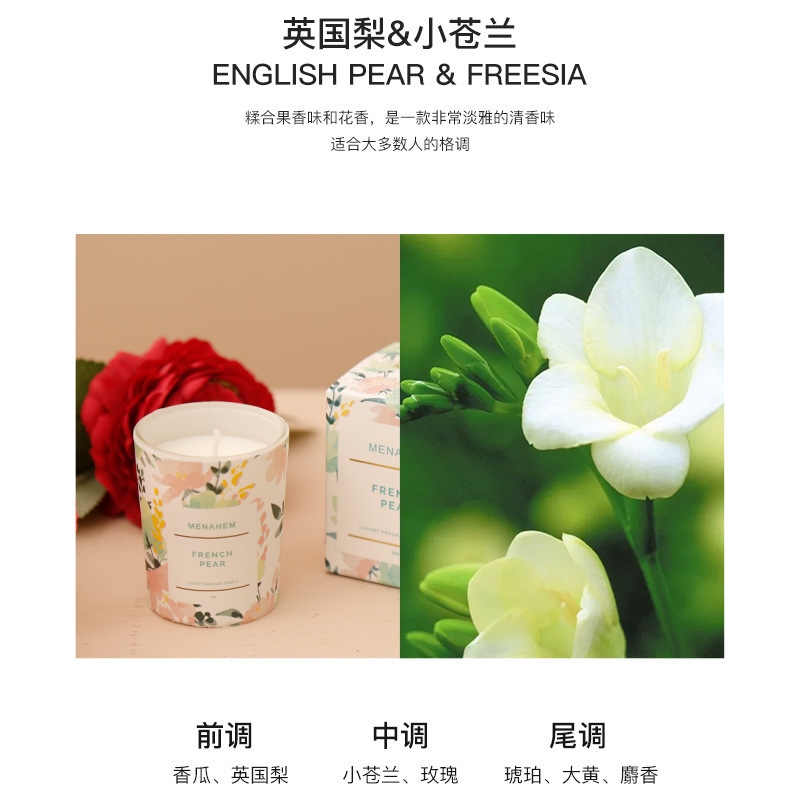 北欧大豆ワックスアロマアロマキャンドルロマンチックなクリスマスレストランのデスクトッププレゼント彼女に写真を撮る道具|undefined