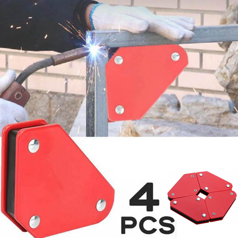 厂家批发迷你4件套三角焊接定位强磁焊工吸铁石定位器多功能磁力