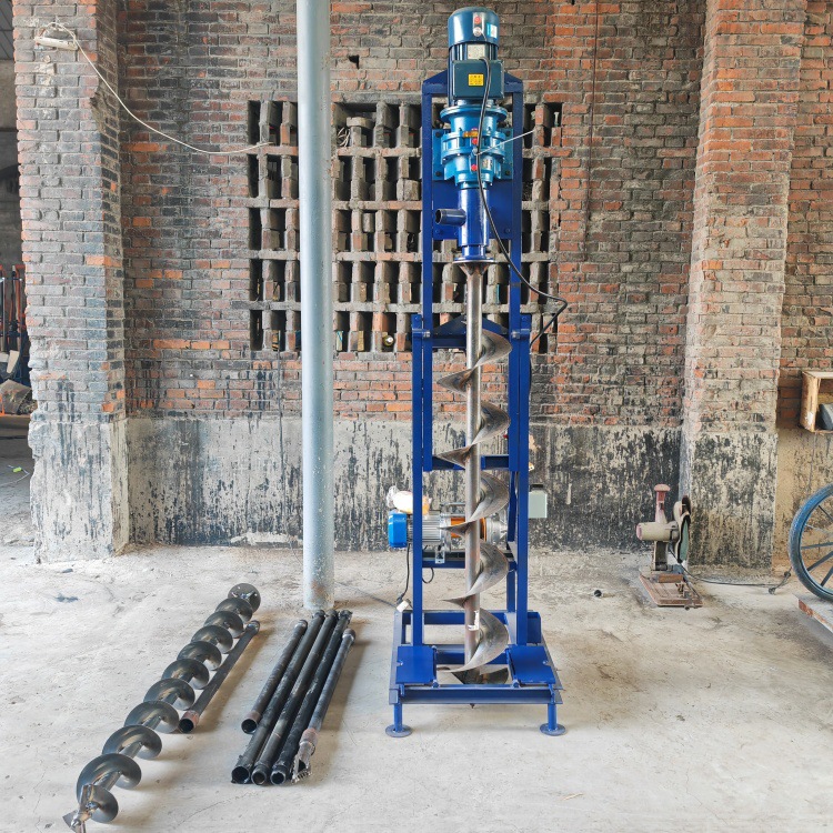 全自动升降打井机 遥控折叠水井钻机民用农田灌溉可拆卸