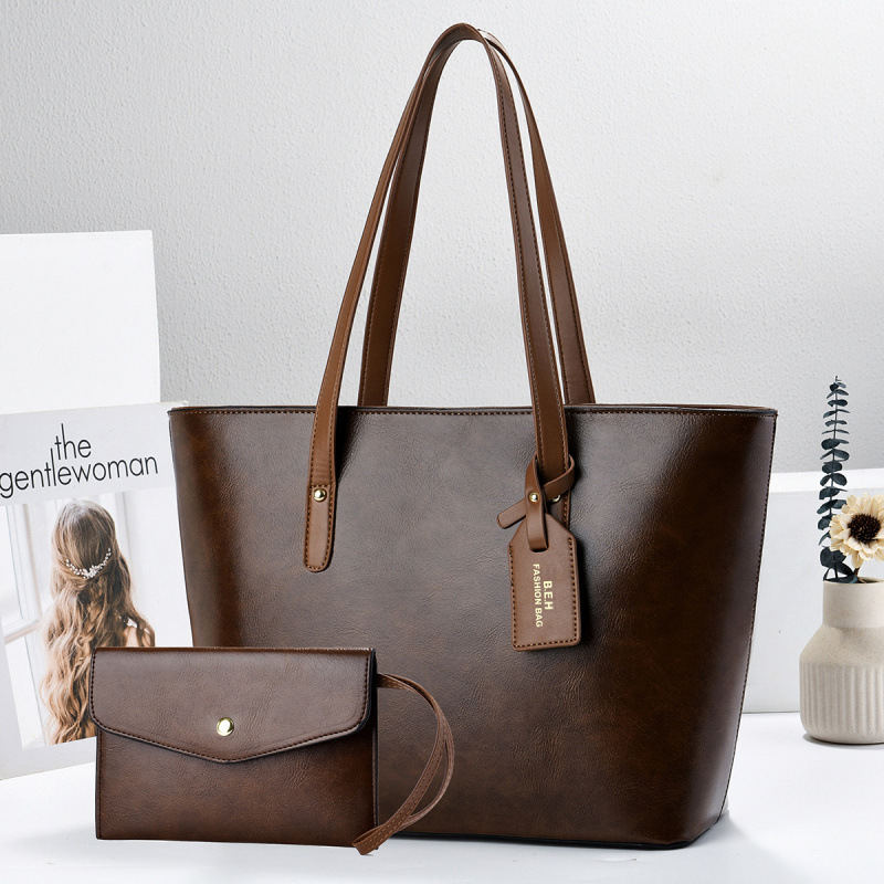 Bolsas de dos piezas de moda de gran capacidad de transporte diario bolsa de mano bolsa de hombro ocio versátil bolsas transfronterizas
