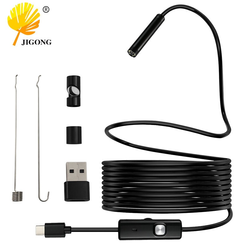 6 LED Dimmable Endoscopes with Type-C USB Dual Interface for Pipeline and Auto Repair Inspection Tools Wholesale
