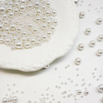 ABS仿珍珠 3-20mm无孔珍珠圆珠散珠项链手工串珠珍珠diy材料配件