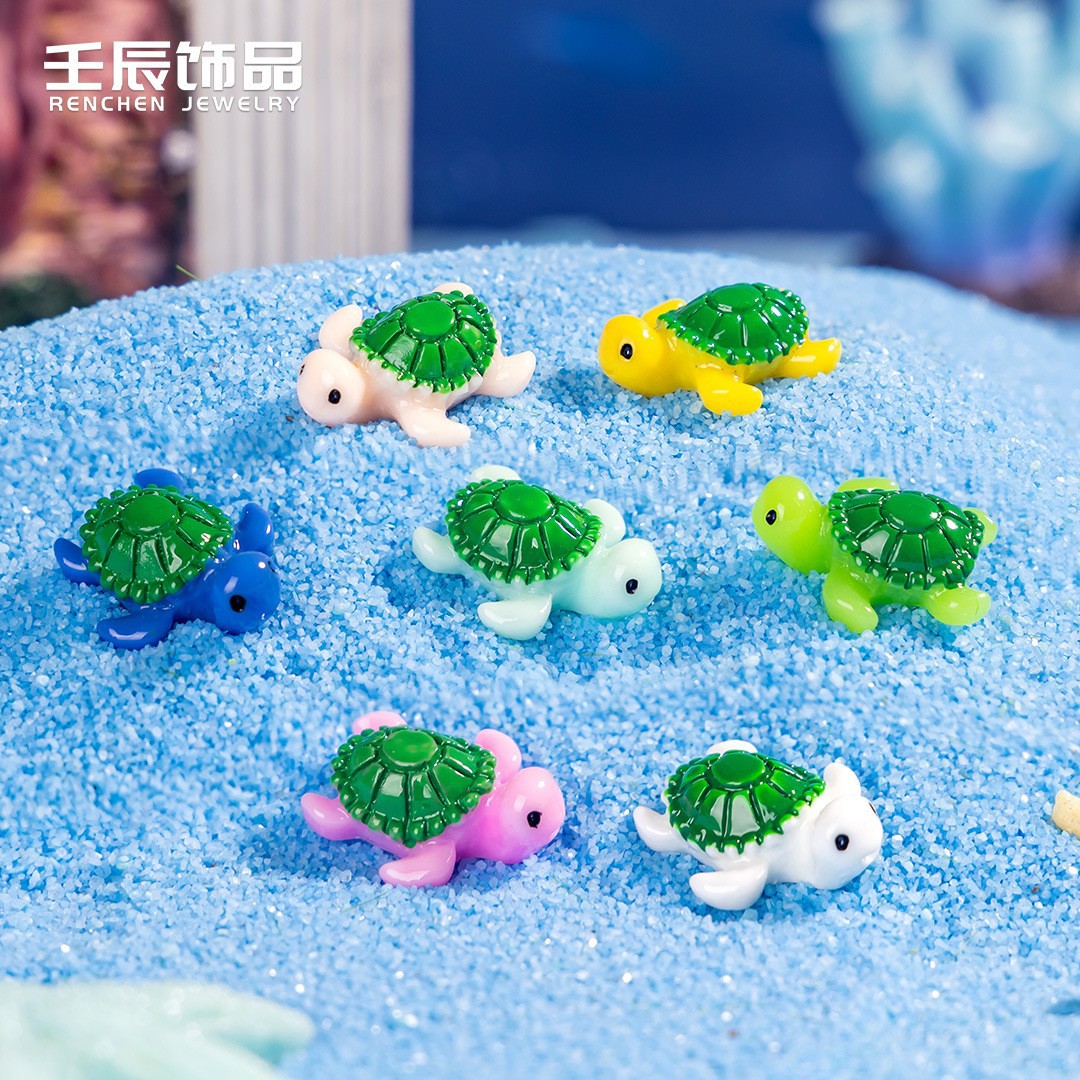 작은 거북이 단색 혼합