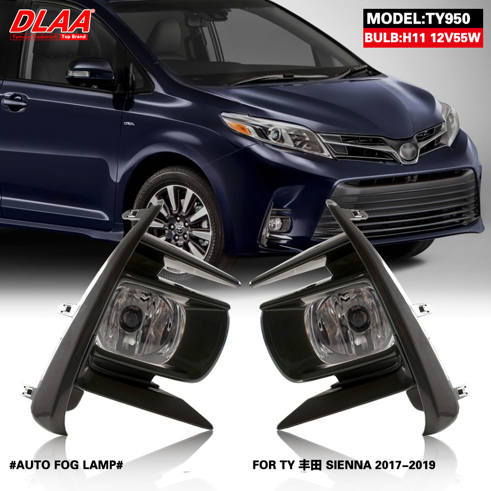 Aplicable a Toyota 17 18 19 años Senna conjunto de luz de niebla delantera nueva luz de barra Senna conjunto de luz de choque