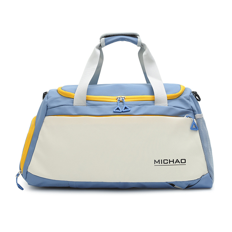 Bolsa de viaje de gran capacidad de tela Oxford, bolsa de separación de ropa seca y húmeda para el gimnasio, set de viaje, equipaje con ruedas, mochila