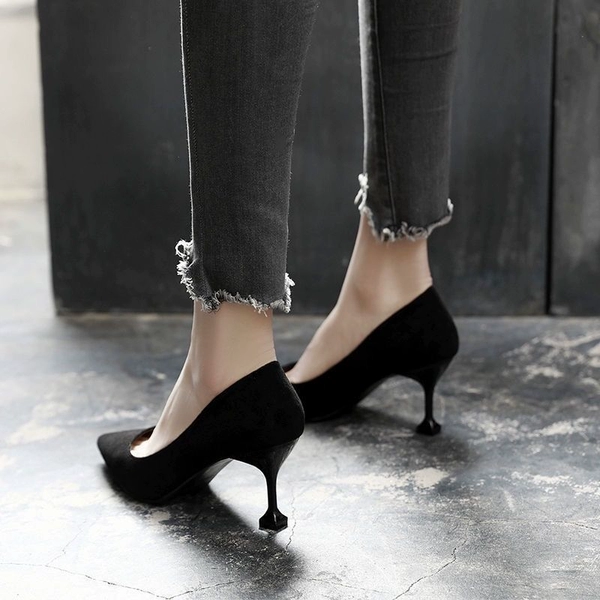 Black [7cm cat heel]