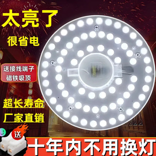 Ceiling Lamp Wick Modification Replacement Lamp Panel Lamp Piece Lamp Plate Light Source Module Magnetic Patch U-Shaped Energy-Saving Lamp
