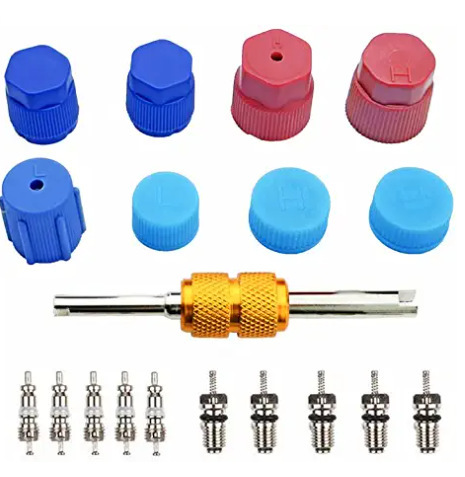 R134AR22R32R410A汽车空调家用空调气门芯双头扳手保护帽组合