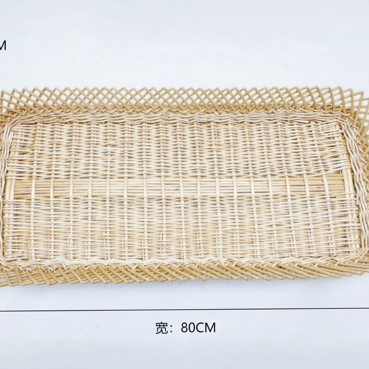 Pan de almacenamiento de mimbre y ratán, canasta de pan al vapor, plato de frutas, bandeja hecha a mano tejida natural, plato de postre, plato de almacenamiento