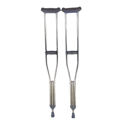Manufacturer wholesale medical crutches stainless steel double crutches for the elderly armpit crutches for disabled people aluminum alloy double crutches