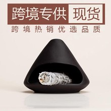 跨境陶瓷香炉家居装饰品秘鲁圣木燃烧盘托盘圣木燃烧器圣木托盘架