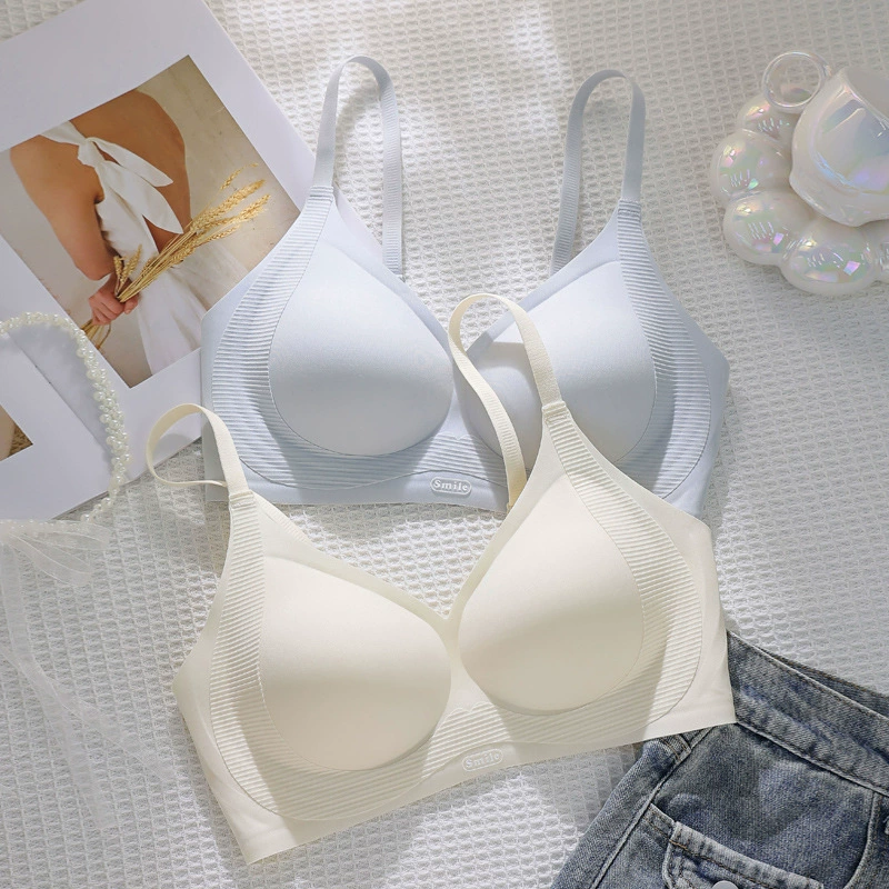 Summer thin underwear, push up bra, supporting bra top, beautiful back