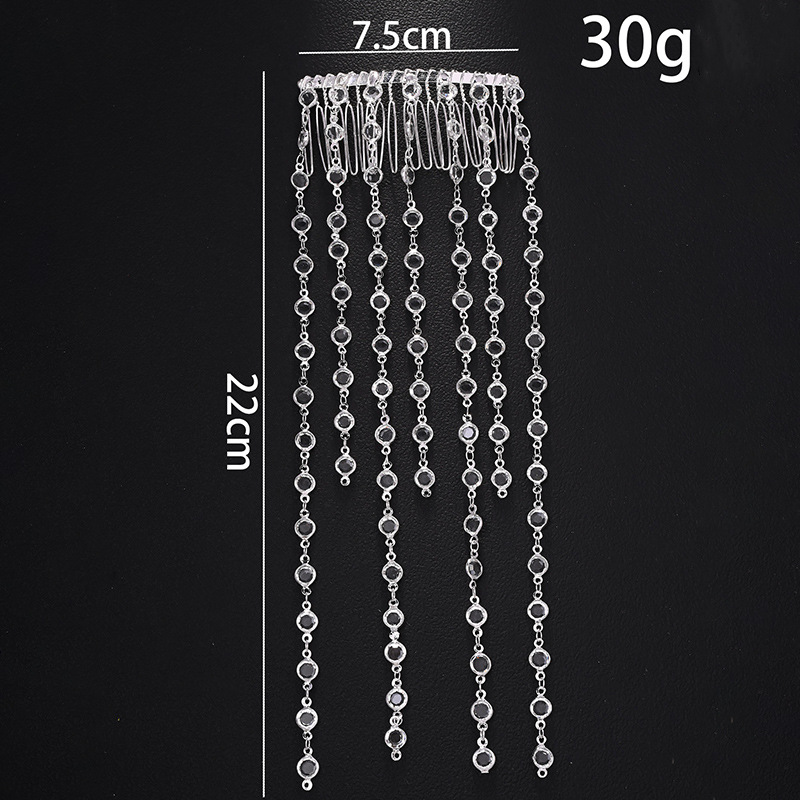 Europa y los Estados Unidos venta caliente bordilla insertar peinado de alto nivel de sensación de disco de cabello de diamante cadena de cabello temperamento accesorios para mujer headwear