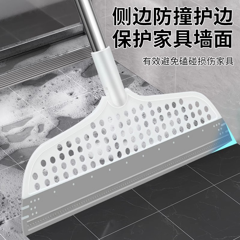魔术扫把刮水拖把多功能干湿两用浴室不粘头发家用硅胶拖把批发