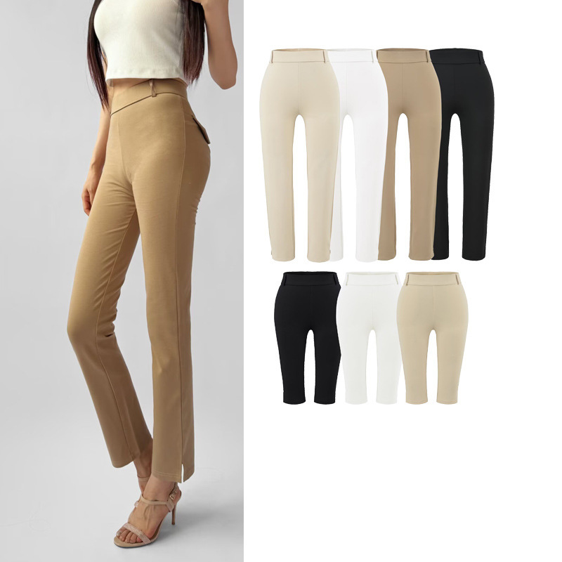 Body-shaping and leg-slimming pants, high-waisted butt-lifting shapewear pants, capri tight-fitting high-elasticity hot girl skinny pants for women Body-shaping and leg-slimming pants, high-waisted butt-lifting shapewear pants, capri tight-fitting high-elasticity hot girl skinny pants for women