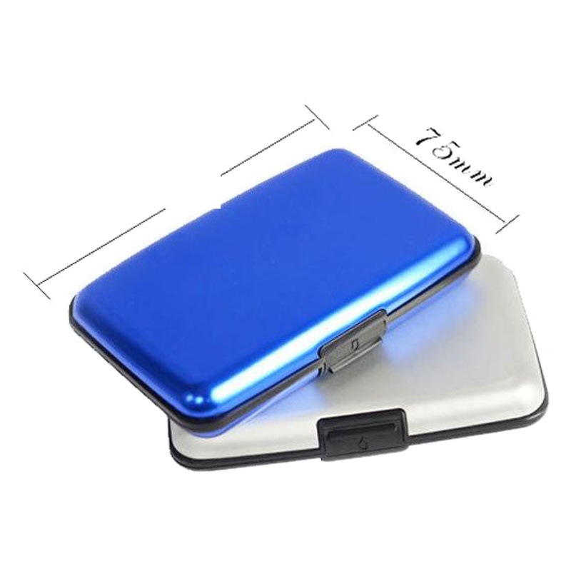 Aluminum Alloy Credit Card Holder Business Card Holder Card Holder Close-Fitting Card Holder Wholesale Striped Card Holder Document Holder Factory Price Direct Sales