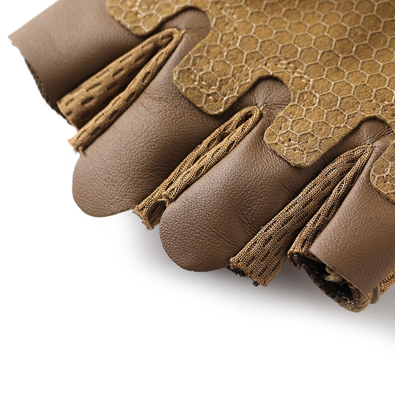 Guantes tácticos motocicleta de motocicleta de todo el camino guantes de medio dedo para montar al aire libre